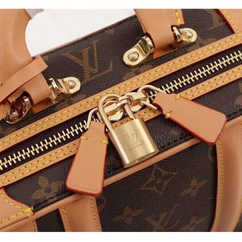 Louis Vuitton Valisette Handbag Calfskin with Reverse Monogram Canvas PM at  1stDibs