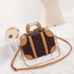 Louis Vuitton LV Women Valisette PM Handbag in Monogram Canvas-Brown - Image 3