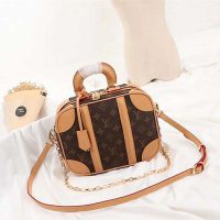 Louis Vuitton LV Women Valisette PM Handbag in Monogram Canvas-Brown (10)