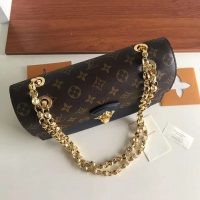 Louis Vuitton LV Women Victoire Chain Bag in Monogram Coated Canvas-Navy (4)