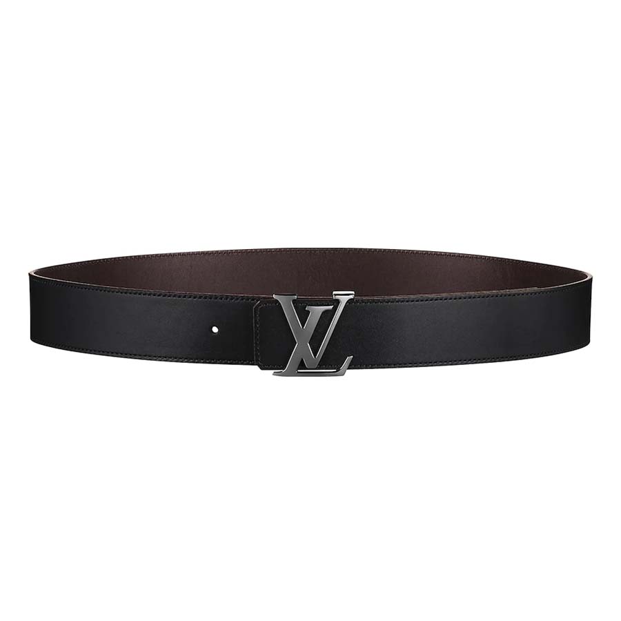Louis Vuitton Men LV Initiales 40mm Reversible Belt in Calf Leather-Black -  LULUX
