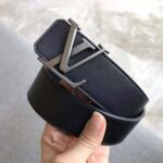 Louis Vuitton Men LV Initiales 40mm Reversible Belt in Calf Leather-Black - Imagen 5