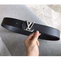 Louis Vuitton Men LV Initiales 40mm Reversible Belt in Calf Leather-Black (1)