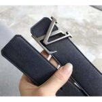 Louis Vuitton Men LV Initiales 40mm Reversible Belt in Calf Leather-Black - Imagen 6