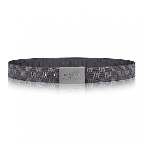 Louis Vuitton Men LV Neo Inventeur Reversible 40mm Belt in Monogram Canvas-Grey