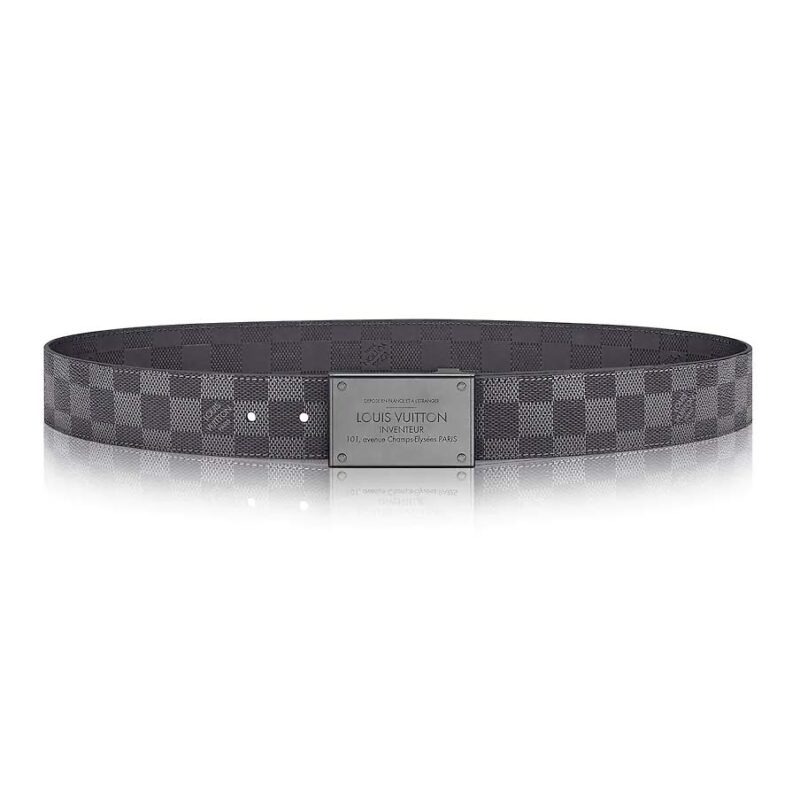 Louis Vuitton Men LV Neo Inventeur Reversible 40mm Belt in Monogram Canvas-Grey