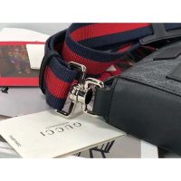 Gucci GG Men GG Black Small Messenger Bag Supreme Canvas