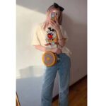 Gucci GG Unisex Disney x Gucci Round Shoulder Bag-Brown - Image 6