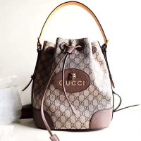 Gucci GG Unisex Neo Vintage GG Supreme Backpack-Brown