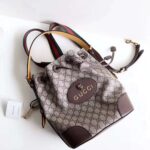 Gucci GG Unisex Neo Vintage GG Supreme Backpack-Brown - Image 3