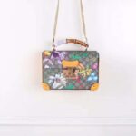 Gucci GG Women Padlock GG Flora Small Bamboo Shoulder-Beige - Image 7