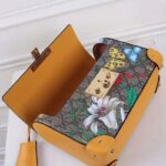 Gucci GG Women Padlock GG Flora Small Bamboo Shoulder-Beige - Image 6