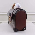 Gucci GG Women Padlock GG Small Bamboo Shoulder Bag Beige - Image 4