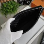 Louis Vuitton LV Men Pochette Voyage MM Damier Graphite Canvas-Grey - Image 7