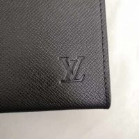 Louis Vuitton LV Men Pochette Voyage in Deep-Dyed Taiga Leather