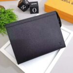 Louis Vuitton LV Men Pochette Voyage in Deep-Dyed Taiga Leather – Image 2