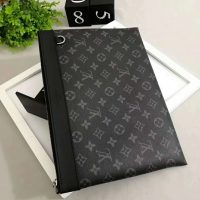 Louis Vuitton LV Unisex Discovery Pochette Supple Monogram Eclipse Canvas