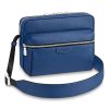 Louis Vuitton LV Unisex Outdoor Messenger PM Taiga Cowhide Leather-Blue