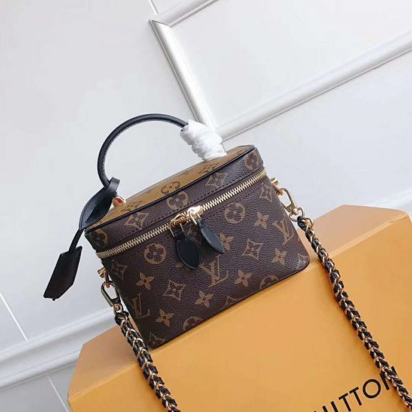 Louis Vuitton LV Unisex Vanity PM in Monogram Canvas-Brown (13)