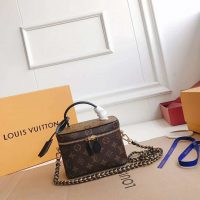 Louis Vuitton LV Unisex Vanity PM in Monogram Canvas-Brown