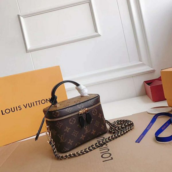 Louis Vuitton LV Unisex Vanity PM in Monogram Canvas-Brown (4)