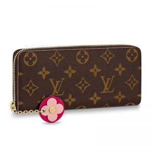 Louis Vuitton LV Women Clémence Wallet in Monogram Canvas-Brown