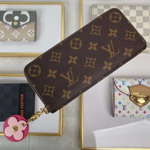 Louis Vuitton LV Women Clémence Wallet in Monogram Canvas-Brown (3)