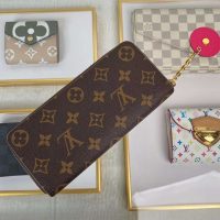 Louis Vuitton LV Women Clémence Wallet in Monogram Canvas-Brown