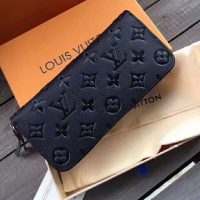 Louis Vuitton LV Women Clémence Wallet in Supple Monogram Empreinte Leather