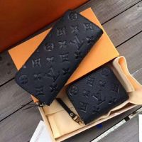 Louis Vuitton LV Women Clémence Wallet in Supple Monogram Empreinte Leather