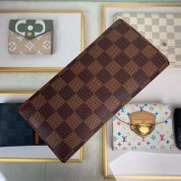 Louis Vuitton LV Women Joséphine Wallet Damier Ebene Canvas-Brown