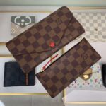 Louis Vuitton LV Women Joséphine Wallet Damier Ebene Canvas-Brown - Image 3