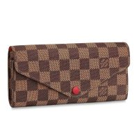 Louis Vuitton LV Women Joséphine Wallet Damier Ebene Canvas-Brown