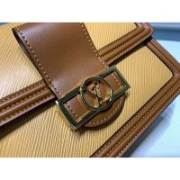 Louis Vuitton LV Women Mini Dauphine Epi Grained Cowhide Leather-Brown