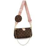 Louis Vuitton LV Mujer Multi-Pochette Accessoires Bolso Monogram Canvas-Rosa