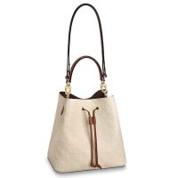 Louis Vuitton LV Women NéoNoé MM Bucket Embossed Monogram Empreinte-Beige