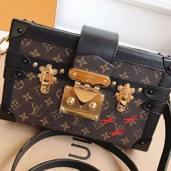 Louis Vuitton LV Women Petite Malle Handbag Iconic Monogram Canvas (2)