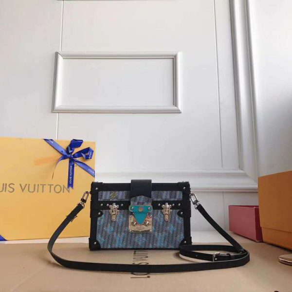 Louis Vuitton LV Women Petite Malle Handbag Monogram LV Pop Print-Blue (2)