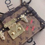 Louis Vuitton LV Women Petite Malle Handbag Monogram Reverse Canvas – Image 7