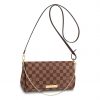 Louis Vuitton LV Women Pochette Favorite MM Damier Ebene Canvas