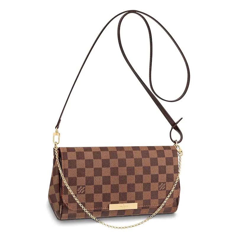 LOUIS VUITTON DAMIER EBENE FAVORITE MM SHOULDER BAG - CRTBLNCHSHP