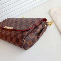 Louis Vuitton LV Women Pochette Favorite MM Damier Ebene Canvas