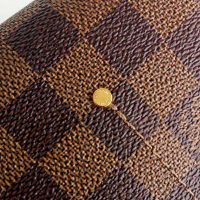 Louis Vuitton LV Women Pochette Favorite MM Damier Ebene Canvas