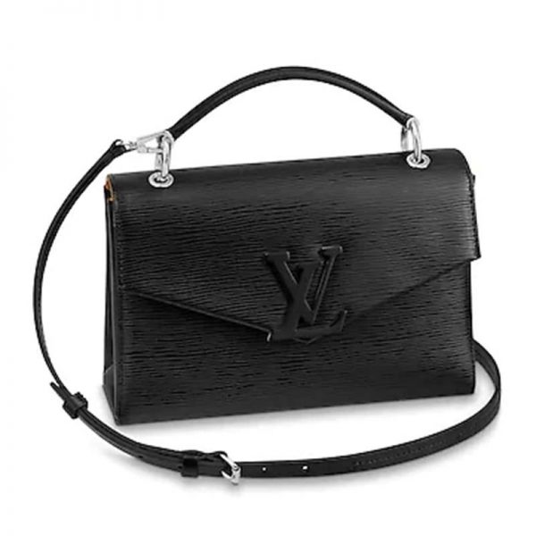 Louis Vuitton LV Women Pochette Grenelle Handbag Epi Grained Leather-Black