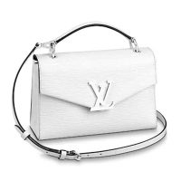 Louis Vuitton LV Women Pochette Grenelle Handbag Epi Grained Leather-Aqua