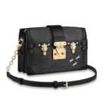 Louis Vuitton LV Women Trunk Clutch Handbag in Supple Epi-Black