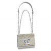 Louis Vuitton LV Women Twist PM Handbag in Sequin-Embroidered Leather-Silver