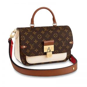 Louis Vuitton LV Women Vaugirard Bag in Monogram Canvas Leather-White