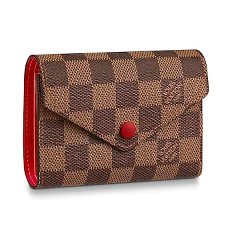 Louis Vuitton LV Women Victorine Wallet in Damier Ebene Canvas - LULUX