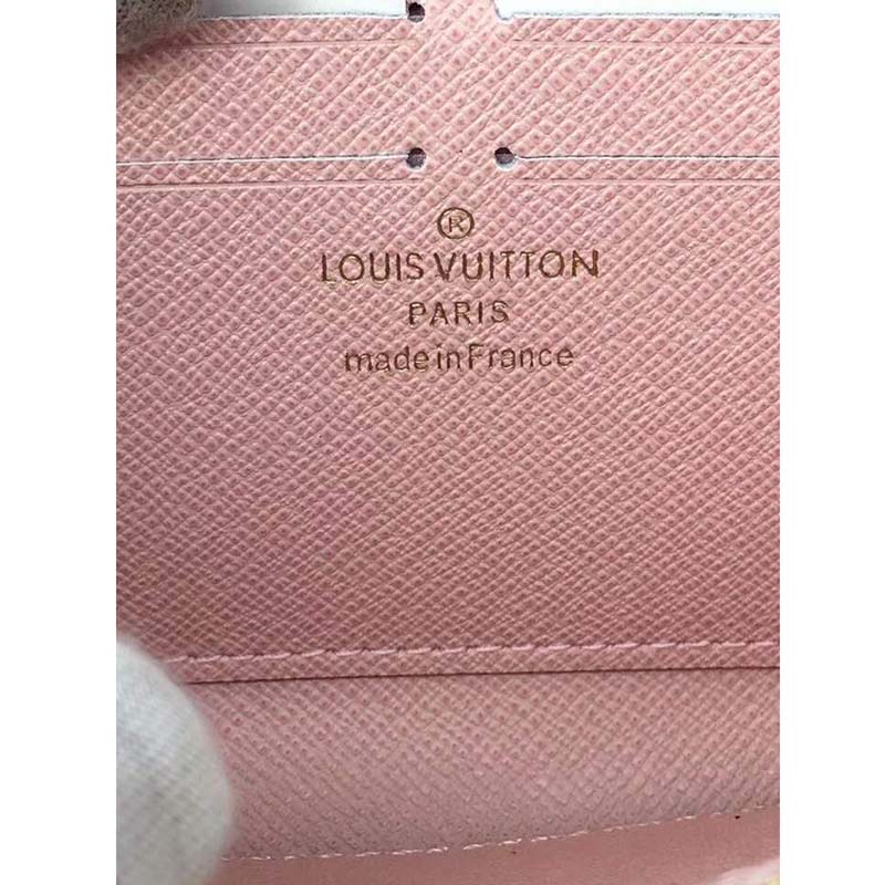 Louis Vuitton Pink Damier Azur Zippy Continental Wallet QJA0FK0SPB025